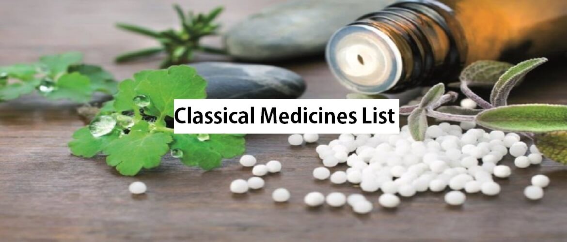 Classical Medicines List